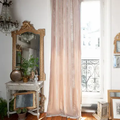 Curtains and window coverings - Fortuna Curtain 110X300 Cm Fortuna Beige - EN FIL D'INDIENNE...