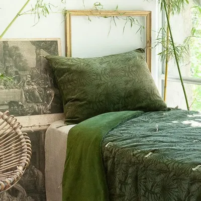 Curtains and window coverings - Goa Quilt 140X220 Cm Olive - EN FIL D'INDIENNE...