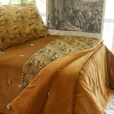 Fabric cushions - Goa Sofa Cover 90X200 Cm Curry - EN FIL D'INDIENNE...