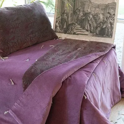 Curtains and window coverings - Goa Sofa Cover 90X200 Cm Rubis - EN FIL D'INDIENNE...