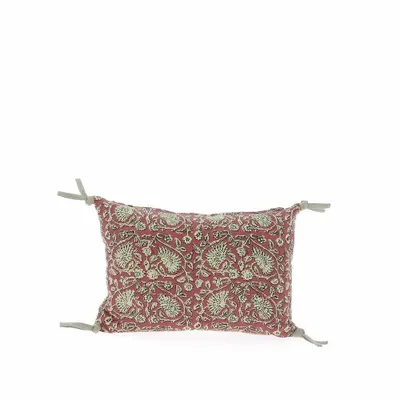 Rideaux et voilages - INDIENNE Housse de coussin 25X35 cm INDIENNE TERRACOTTA - EN FIL D'INDIENNE...