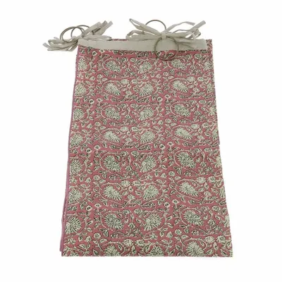 Coussins textile - INDIENNE Voilage 145x280 cm INDIENNE TERRACOTTA FEUILLE - EN FIL D'INDIENNE...