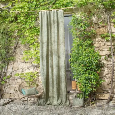 Rideaux et voilages - LIERRE Rideau 140x300 cm LIERRE PAON - EN FIL D'INDIENNE...