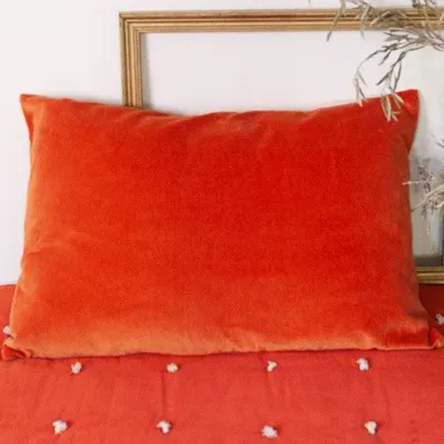 Coussins textile - LYRIC Housse de coussin 50x75 cm AMBRE - EN FIL D'INDIENNE...