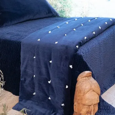 Bed linens - Lyric Quilt 90X200 Cm Lyric Marine - EN FIL D'INDIENNE...