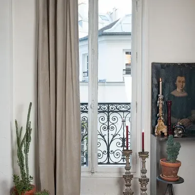 Rideaux et voilages - LYRIC Rideau 135x250 cm LYRIC BEIGE - EN FIL D'INDIENNE...