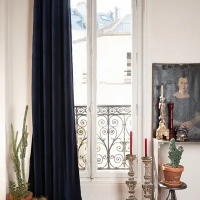 Curtains and window coverings - Lyric Curtain 135X250 Cm Lyric Marine - EN FIL D'INDIENNE...