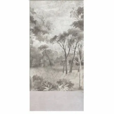 Curtains and window coverings - Manosque Duo Curtain In Printed Linen Monochrome  And Ananbo Velvet 140X280 Cm M - EN FIL D'INDIENNE...