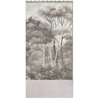 Rideaux et voilages - MANOSQUE rideau n°2 Duo en lin imprimé MONOCHROME Ananbô velours BEIGE 140x280 - EN FIL D'INDIENNE...