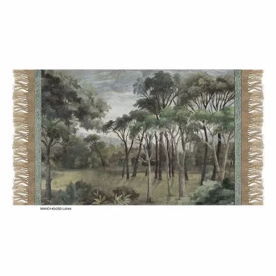 Rideaux et voilages - MANOSQUE Jeté de Lit 140x250 cm imprimé Ananbô LICHEN - EN FIL D'INDIENNE...