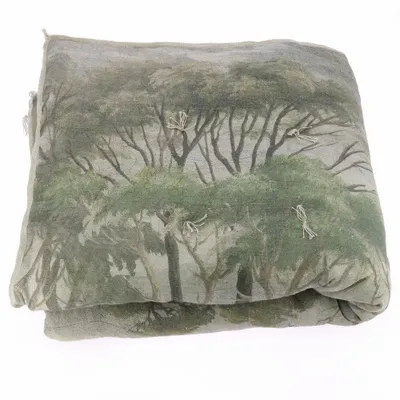 Plaids - MANOSQUE Chemin de Lit 90x200 cm imprimé Ananbô CELADON - EN FIL D'INDIENNE...