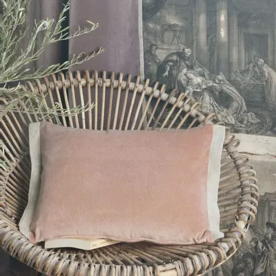 Bed linens - Medicis Cushion Cover 35X50 Cm Medicis Rose Poudre - EN FIL D'INDIENNE...