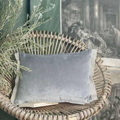 Coussins textile - MEDICIS coussin 35x50cm housse MEDICIS SOURIS - EN FIL D'INDIENNE...