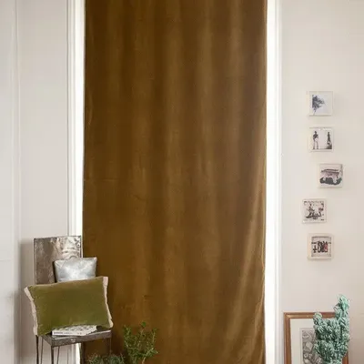 Rideaux et voilages - MEDICIS rideau 130x280cm MEDICIS OLIVE - EN FIL D'INDIENNE...