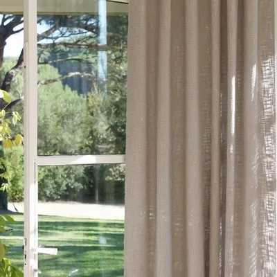 Curtains and window coverings - Nuage Curtain 135X280 Cm Nuage Gris - EN FIL D'INDIENNE...