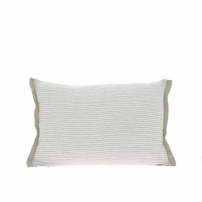 Fabric cushions - Pensee Summer Cushion Cover 35X50 Cm Pensees Coton Gris - EN FIL D'INDIENNE...