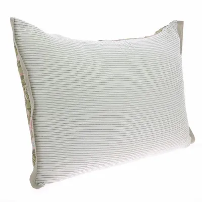 Coussins textile - PENSEE Eté  Housse de coussin 50x75 cm PENSEES COTON KAKI - EN FIL D'INDIENNE...