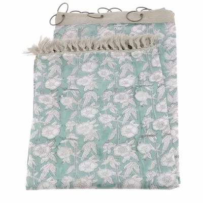 Rideaux et voilages - PENSEE Voilage 140x280 cm PENSEE VOILAGE CELADON - EN FIL D'INDIENNE...