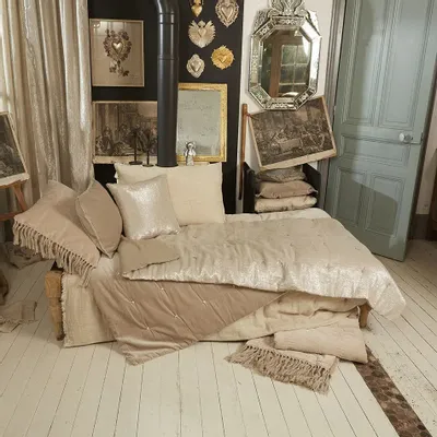 Bed linens - Platine Bed End 90X200 Cm Platine Lin - EN FIL D'INDIENNE...