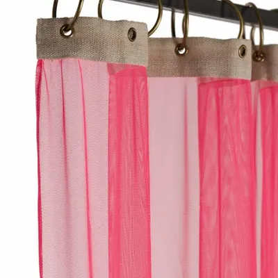 Rideaux et voilages - TULLE Voilage 120X300 CM TULLE CORAL - EN FIL D'INDIENNE...