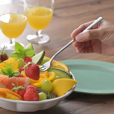 Ustensiles de cuisine - Fourchette longue acier inoxydable - collection And / YOSHIKAWA - ABINGPLUS