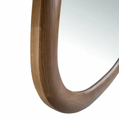 Mirrors - Organic walnut wall mirror - ANGEL CERDÁ