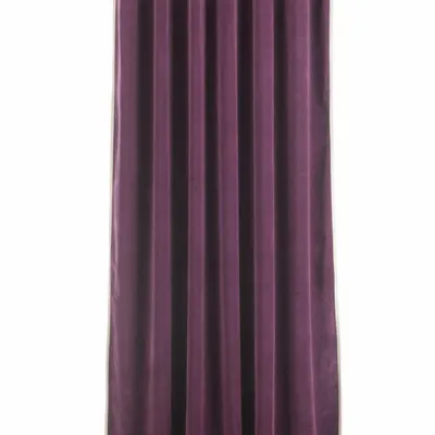 Rideaux et voilages - MEDICIS rideau occultant en velours de coton 130x280cm VIOLETTE - EN FIL D'INDIENNE...