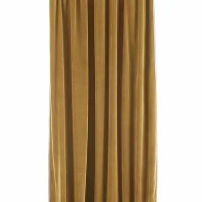 Rideaux et voilages - MEDICIS rideau occultant en velours de coton 130x280cm TABAC - EN FIL D'INDIENNE...