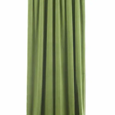 Rideaux et voilages - MEDICIS rideau occultant en velours de coton 130x280cm AVOCAT - EN FIL D'INDIENNE...