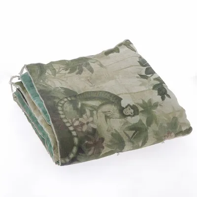 Throw blankets - COCHIN Ananbo Printed Linen Bed End 90x20 cm - CELADON - EN FIL D'INDIENNE...