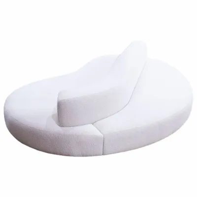 Canapés - Lab Organic White Pearl | Canapé rond double face sur 100% mesure - CREARTE COLLECTIONS