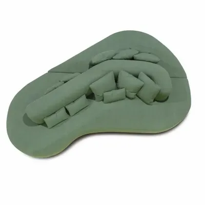 Sofas - Lab Organic IV |Bespoke Curved double-sided fabric sofa - CREARTE COLLECTIONS