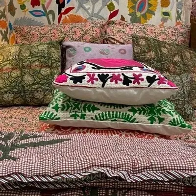 Coussins textile - HOUSSE DE COUSSIN SUZANI - CURIOSITY LAB
