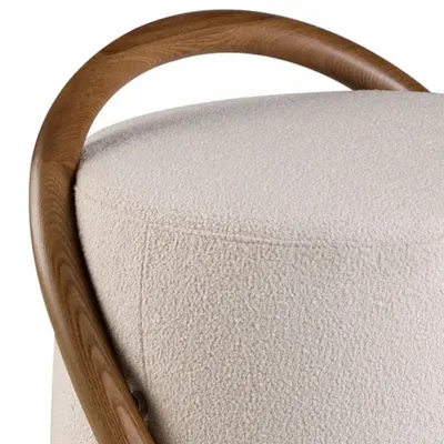 Bancs - Pouf en tissu blanc - ANGEL CERDÁ