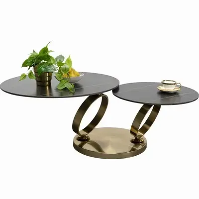 Coffee tables - Coffee Table Beverly Gold 133x80cm - KARE DESIGN