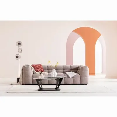 Sofas - Sofa 3-Seater Salamanca Light Brown 240cm - KARE DESIGN