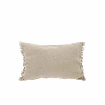 Fabric cushions - Etamine Cushion 30X45 Cm Etamine 2 Naturel - EN FIL D'INDIENNE...