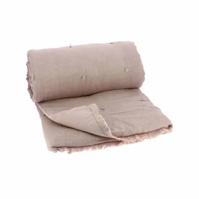 Bed linens - ETAMINE Sofa cover 90x200 cm ETAMINE 2 POUDRE - EN FIL D'INDIENNE...