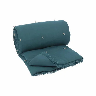 Throw blankets - Etamine Sofa Cover 90X200 Cm Etamine 2 Paon - EN FIL D'INDIENNE...