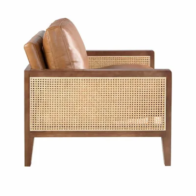 Armchairs - Brown leather armchair - ANGEL CERDÁ