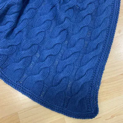 Throw blankets - Mod. Trecce bordo uncinetto - MAISON CLAIRE