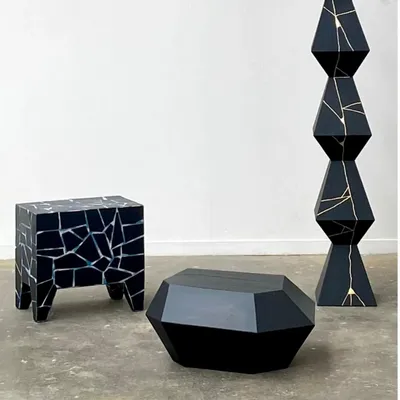 Sculptures, statuettes and miniatures - Pebble Sculpture in natural slate, 63/48/30 cm, indoor/outdoor - ARDOISE DESIGN