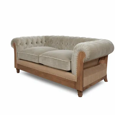 Sofas - Chesterfield Essence Velvet Pearl | Sofa - CREARTE COLLECTIONS