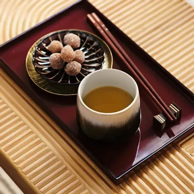 Plateaux - Petit plateau en laque rectangulaire SIGNATURE - CFOC