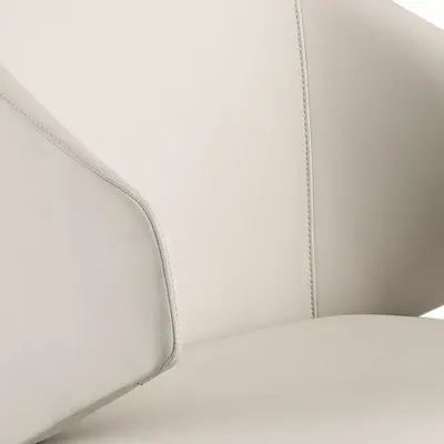 Chairs - Cream leatherette chair - ANGEL CERDÁ