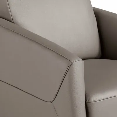 Fauteuils - Fauteuil en cuir gris foncé - ANGEL CERDÁ