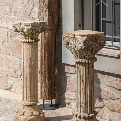 Unique pieces - CARVED WOODEN COLUMN - UNIQUE PIECE - ITEM HOME BY ITEM INTERNATIONAL