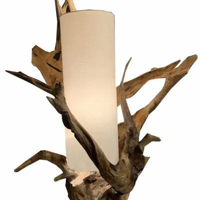 Table lamps - HANDMADE TEAK TABLE LAMP - ITEM HOME BY ITEM INTERNATIONAL