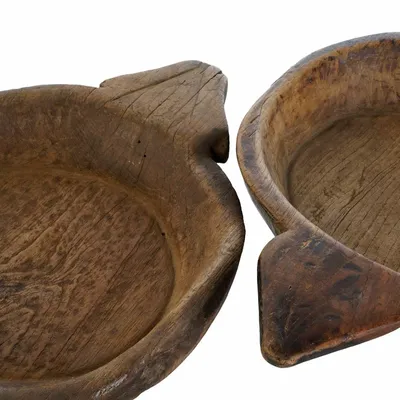 Trays - ANTIQUE TEAK WOOD TRAY 2 ASSORTMENT - ITEM HOME BY ITEM INTERNATIONAL