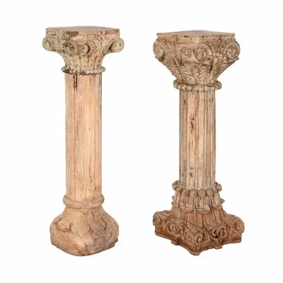 Unique pieces - CARVED WOODEN COLUMN - UNIQUE PIECE - ITEM HOME BY ITEM INTERNATIONAL